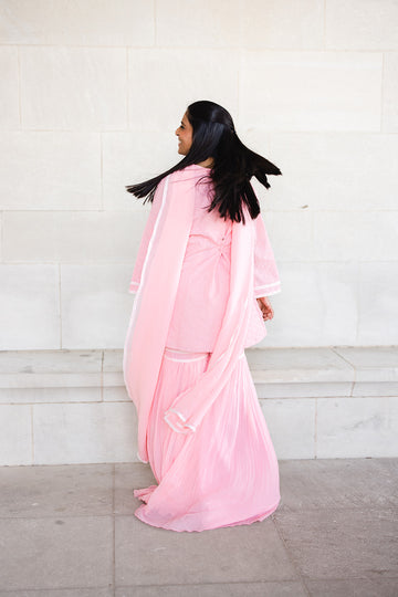 Pink Sharara set