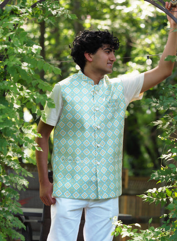 Geometric green Jacket