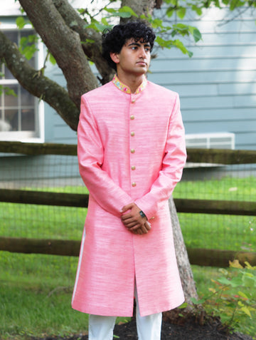 Coral sherwani