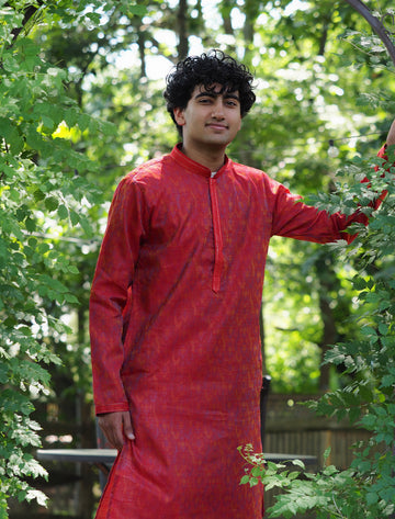 Ikat print Kurta set